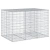 Horganyzott vas gabion kosár fedéllel 150 x 100 x 100 cm