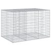 Horganyzott vas gabion kosár fedéllel 150 x 100 x 100 cm