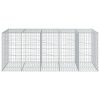 Horganyzott vas gabion kosár fedéllel 250 x 100 x 100 cm