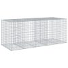 Horganyzott vas gabion kosár fedéllel 250 x 100 x 100 cm