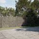 Horganyzott vas gabion kosár fedéllel 400 x 100 x 150 cm