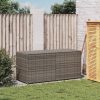 Szürke polyrattan kerti tárolóláda 283 L