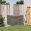 Szürke polyrattan kerti tárolóláda 291 L